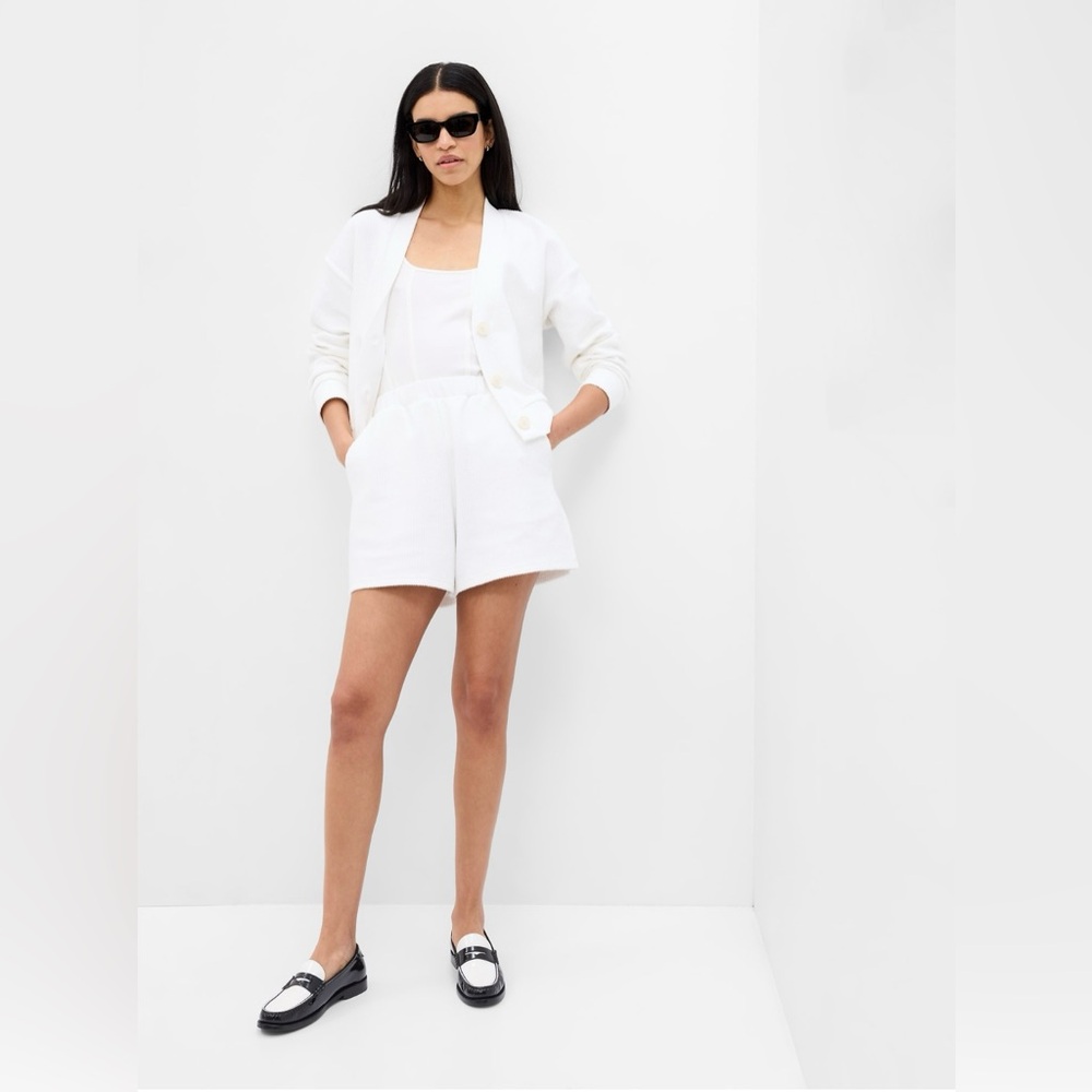 NWT GAP WHITE RIB EASY SHORTS